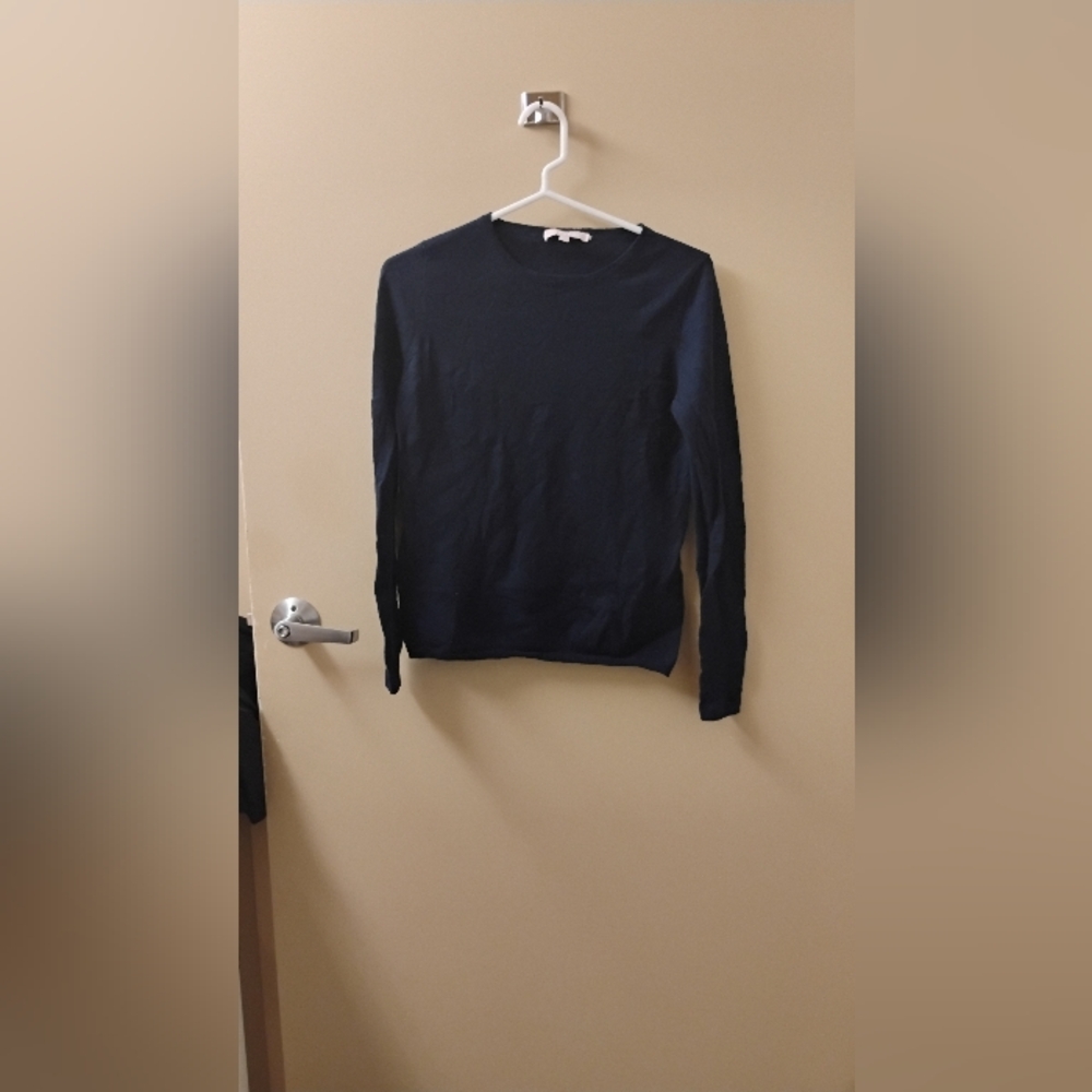 The Cashmere Project Women's Navy Blue Crewneck Sweater Sz L